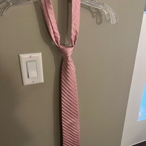 Perry Ellis Pink Diagonal Striped Tie